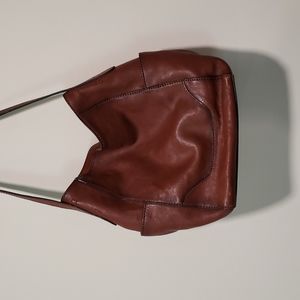 Frye leather side pocket hobo bag